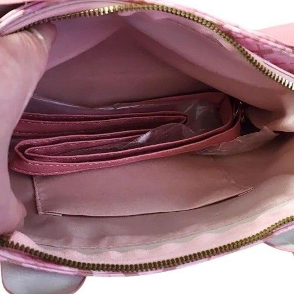 HELLO KITTY Embroidered Plaid Pink Women's  Crossbody Tote Bag  FAST SHIPPING!! - Picture 7 of 11